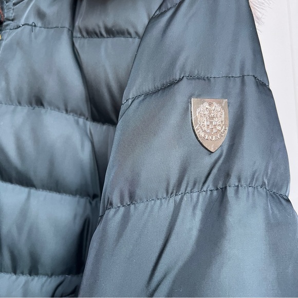 Vince Camuto Women's Green Down Filled Parka with Faux Fur Trim Hood medium - Picture 9 of 12